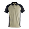 Mascot Bottrop poloshirt, korte mouwen, licht khaki/zwart, maat XL 