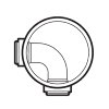 Wavin inspectieput, Tegra 600, 2x manchet, pp, exclusief deksel, bocht 90°, 2x 200 mm 