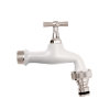 Aquajet Colortap tapkraan, messing verchroomd, ½" buitendraad x kraanstuk, wit 