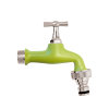 Aquajet Colortap tapkraan, messing verchroomd, ½" buitendraad x kraanstuk, groen 