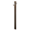 Aquapoint Wassersäule, Aluminium, Mod. Triangle, 2 Wasserhähne, Schlauchhalter, h = 120 cm, dkl.grün 