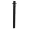 Aquapoint waterzuil, aluminium, model totem, 2 tapkranen, slangbeugel, h = 120 cm, zwart 