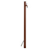 Aquapoint Wassersäule, Aluminium, rundes Modell, 1 Wasserhahn, h = 120 cm, braun 