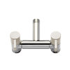 Aquajet Auslaufhahn, wassersparend, Eco, Messing verchromt, ½" x ¾", 2 Ausläufe, weißer Hebel 