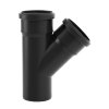 Valsir Blackfire HT Abzweig 45°, 2x Manschette/1x Spitzende, PP, 110 mm 