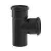 Valsir Blackfire HT Abzweig 87,5°, 2x Manschette/1x Spitzende, PP, schwarz, 32 mm 