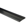 Ubbink aansluitelement voor verholen goot, pvc, zwart, l =1500 mm, b = 150 mm, h = 23 mm 