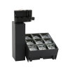 Adurolight® Premium Quality Line led railspot, Pluto, zwart, 20 W, 3000 K, non flicker 