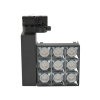 Adurolight® Premium Quality Line led railspot, Pluto, zwart, 20 W, 3000 K, non flicker 