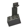 Adurolight® Premium Quality Line led railspot, Pluto, zwart, 20 W, 3000 K, non flicker 