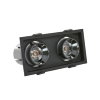 Adurolight® Premium Quality Line LED-Einbauspot, Wells, schwarz, 2x 15 W, 3000 K, flimmerfrei 