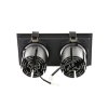 Adurolight® Premium Quality Line LED-Einbauspot, Wells, schwarz, 2x 15 W, 3000 K, flimmerfrei 