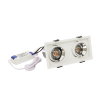 Adurolight® Premium Quality Line LED-Einbauspot, Wells, weiß, 2x 15 W, 3000 K, flimmerfrei 