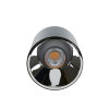 Adurolight® Premium Quality Line led plafondlamp, Mark, zwart, 20 W, 4000 K, non flicker 