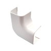 Canalit platte bocht leidinggoot, pvc, 90 x 65 mm, wit 