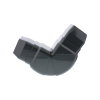 Canalit verstelbare platte bocht leidinggoot, pvc, 90 x 65 mm, antraciet 