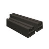 Canalit opstelbalken, pvc, 1000 x 80 x 80 mm, zwart, verpakking à 2 stuks 