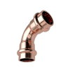 Bänninger MaxiPro bocht 90°, koper, 2x pers, ¼", verpakking à 5 stuks 