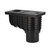Dyka hwa afvoerput, pp, onderuitloop, verjongd spie, zwart, 75-110 mm 