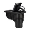 Dyka hwa afvoerput, pp, onderuitloop, verjongd spie, zwart, 75-110 mm 