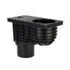 Dyka hwa afvoerput, pp, onderuitloop, verjongd spie, zwart, 75-110 mm 