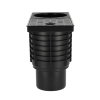 Dyka hwa afvoerput, pp, onderuitloop, verjongd spie, zwart, 75-110 mm 