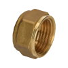 Sanivesk wartelmoer, messing, 1x binnendraad, 15 mm, verpakking à 2 stuks