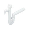 Sanivesk sifon met vaatwasser aansluiting, wit, 1½" x 40 mm