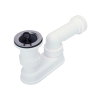 Sanivesk douchebakafvoer, pe, wit, chroom, 1½" x 40 mm