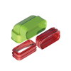 Ubbink Air Excellent bocht 90&deg;, type AE55sc, verticaal, groen, 60 x 130 mm, set 