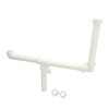 Sanivesk excentrische duplexaansluiting, wit, 1&frac12;" x 40 mm 