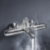 Grohe bad thermostaatkraan, serie Grohtherm 1000, 2 draaiknoppen, chroom, oa, ½" x 15 cm 