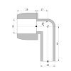 Hep2O Winkel 90°, PB, Steckverbindung x Spitzende, 22 mm 