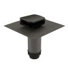 Ubbink ontluchtingspan, type Valetis, voor hellend dak 15-67°, universeel, Ubiflex, zwart, 150/160mm 