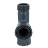 Rain T-stuk met o-ring, pvc, 1x buitendraad / 2x binnendraad, 12 bar, 2" 