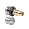 Viega Smartpress overgangs koppeling, type 6715G, brons, 2x pers, 20 x 16 mm 