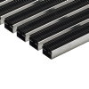 ACO aluminium mat met rubberstroken, zwart, 1000 x 500 x 20 mm 