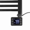 EUROM handdoekradiator, type Sani-Towel 600, wifi, zwart 