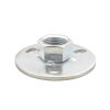 Walraven muurplaat, rond, elektrolytisch verzinkt, projectiegelaste aansluitmoer, ½" 
