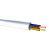 Bohm VMvL aansluitsnoer, H05VV-F, Eca, wit, 3G 1 mm², l = maximaal 100 m 