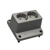 ABB deksel met wcd, 2-voudig, type 3640W2 S, kunststof (gerecycled), grijs 
