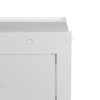 Nedco wasmachine- en drogerverhoger, hout / staal, met lade, type Bold, 610 x 550 x 290 mm, wit 