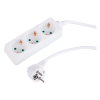 Q-Link stekkerdoos, met randaarde, wit, 3-voudig, 3 m snoer, 3x 1,5 mm², max. 3680 W 