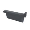 Rawinso eindstuk voor bakgoot, pp, rechts, antraciet, 170 mm 