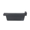 Rawinso eindstuk voor bakgoot, pp, rechts, antraciet, 170 mm 