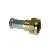 Henco koppeling, messing, rvs, pers x wartel, type 26P, epdm, 10 bar, 16 mm x ½" 