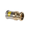 Henco overgangs koppeling, gas, messing, rvs, 2x pers, type 36PG, hnbr, 10 bar, 16 x 15 (cu) mm 