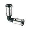 Henco knie 90°, pvdf, rvs, 2x pers, type 1PK, epdm, 16 bar, 20 mm 