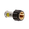 Henco schroef koppeling, gas, pvdf, rvs, pers x binnendraad, type 18PKG, hnbr, 10 bar, 16 mm x ½" 