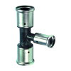 Henco verloop T-stuk 90°, pvdf, rvs, 3x pers, type 10PK, epdm, 10 bar, 40 x 26 x 40 mm 